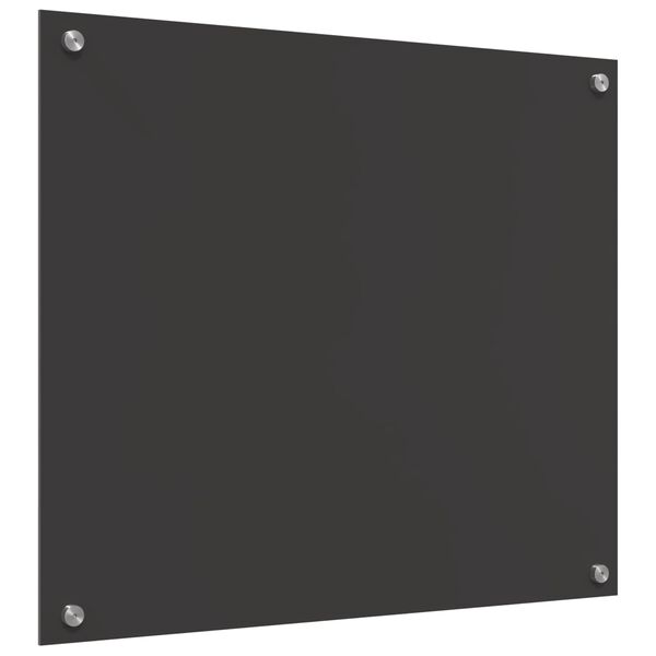 vidaXL Kuchyňská zástěna Tmavě šedá 70 x 60 x 0,6 cm tvrzené sklo