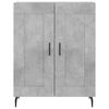 vidaXL Skř&iacute;ň highboard betonově &scaron;ed&aacute; 69,5x34x180 cm kompozitn&iacute; dřevo