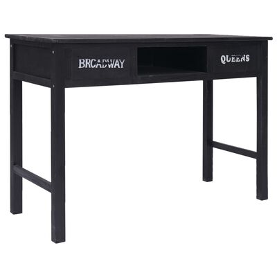 vidaXL Konzolový stolek černý 110 x 45 x 76 cm dřevo