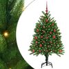 vidaXL V&aacute;nočn&iacute; stromeček s 150 LED diodami s stojanem Zelen&aacute; 120 cm PE