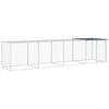 vidaXL Klec pro kuřata se střechou antracitov&aacute; 403 x 98 x 90 cm ocel