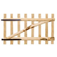 vidaXL Jednokřídlá zahradní branka lískové dřevo 100 x 60 cm