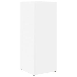 vidaXL Stojan na slunečn&iacute;ky B&iacute;l&aacute; 25 x 24,5 x 64 cm Kompozitn&iacute; dřevo