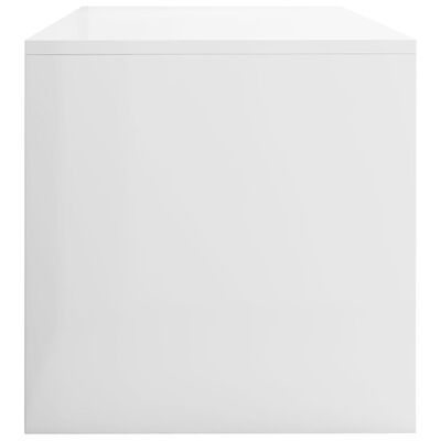 vidaXL TV stolek bílý s vysokým leskem 80 x 40 x 40 cm dřevotříska