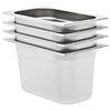 vidaXL Gastron&aacute;doby 4 ks GN 1/4 150 mm nerezov&aacute; ocel