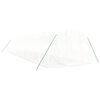 vidaXL Skleník s ocelovým rámem bílý 36 m² 12 x 3 x 2 m