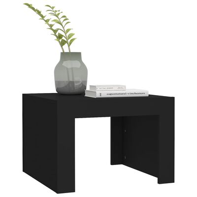 vidaXL Konferenční stolek černý 50 x 50 x 35 cm dřevotříska