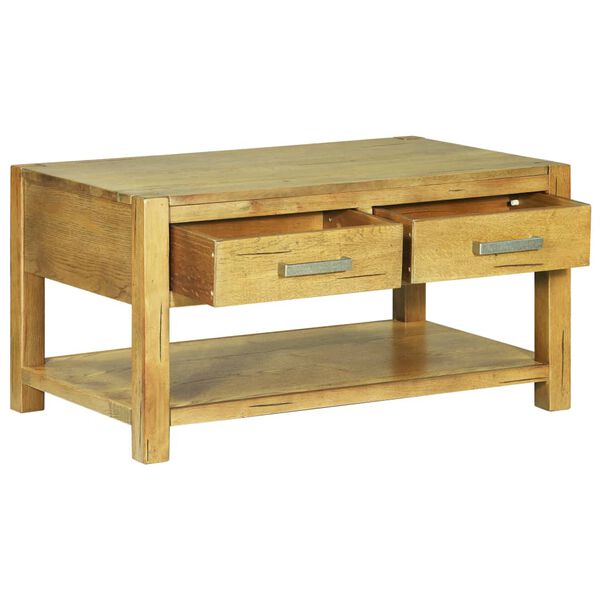 vidaXL Konferenčn&iacute; stolek 90 x 55 x 47 cm rustik&aacute;ln&iacute; dubov&eacute; dřevo