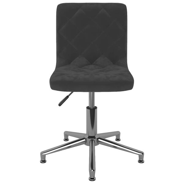 vidaXL Otočn&eacute; j&iacute;deln&iacute; židle 2 ks čern&eacute; samet