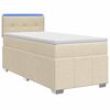 vidaXL Postel boxspring s matrac&iacute; s čelo Kr&eacute;mov&aacute; 80 x 200 cm Textil