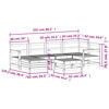 vidaXL 7d&iacute;ln&aacute; zahradn&iacute; sedac&iacute; souprava impregnovan&aacute; borovice