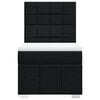 vidaXL Box spring postel s matrac&iacute; čern&aacute; 80 x 200 cm textil
