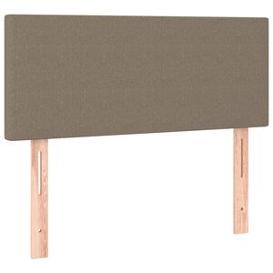 vidaXL Čelo postele taupe 80 x 5 x 78/88 cm textil