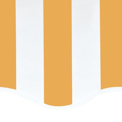 vidaXL Náhradní plachta na markýzu žluto-bílá 4 x 3,5 m