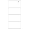 vidaXL Sprchov&aacute; z&aacute;stěna walk-in b&iacute;l&aacute; 90 x 195 cm čir&eacute; ESG sklo