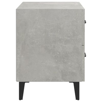 vidaXL Noční stolky 2 ks betonově šedé 40 x 35 x 47,5 cm