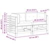 vidaXL Zahradn&iacute; rohov&aacute; sedačka Masivn&iacute; borovice Voskově Hněd&aacute;
