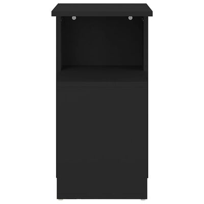 vidaXL Odkládací stolek černý 36 x 30 x 56 cm dřevotříska