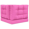 vidaXL Venkovn&iacute; pol&scaron;t&aacute;ř na pohovku 3 pcs Růžov&aacute; Polyester
