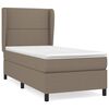 vidaXL Box spring postel s matrac&iacute; taupe 100 x 200 cm textil