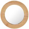 vidaXL N&aacute;stěnn&eacute; zrcadlo 40 cm teak kulat&eacute;