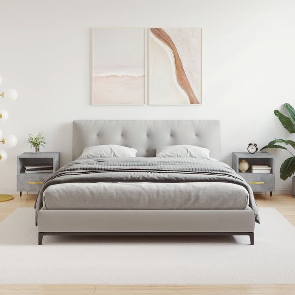 vidaXL Noční stolky 2 ks betonově šedé 40x35x47,5 cm kompozitní dřevo