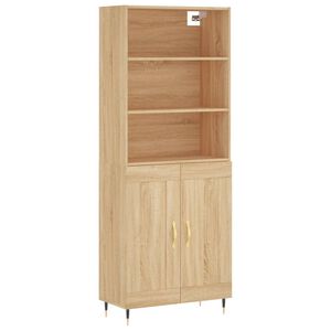 vidaXL Skř&iacute;ň highboard dub sonoma 69,5 x 34 x 180 cm kompozitn&iacute; dřevo