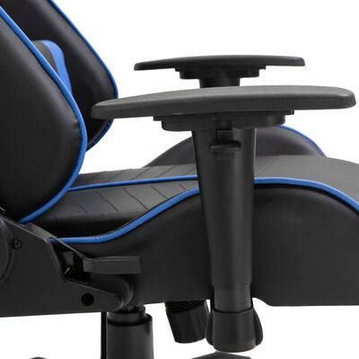 vidaXL Herní židle modrá umělá kůže