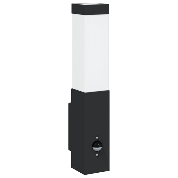 vidaXL Venkovní nástěnné svítidlo Černá 10,5 x 6 x 35 cm Nerezová ocel