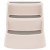 vidaXL Skládací 3stupňové schůdky pro psy krémové 50x38x38 cm plast
