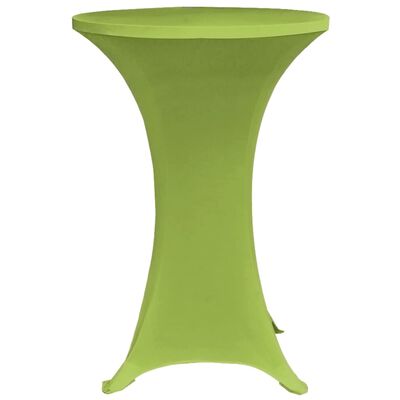 vidaXL Strečový návlek na stůl 4 ks 80 cm zelený
