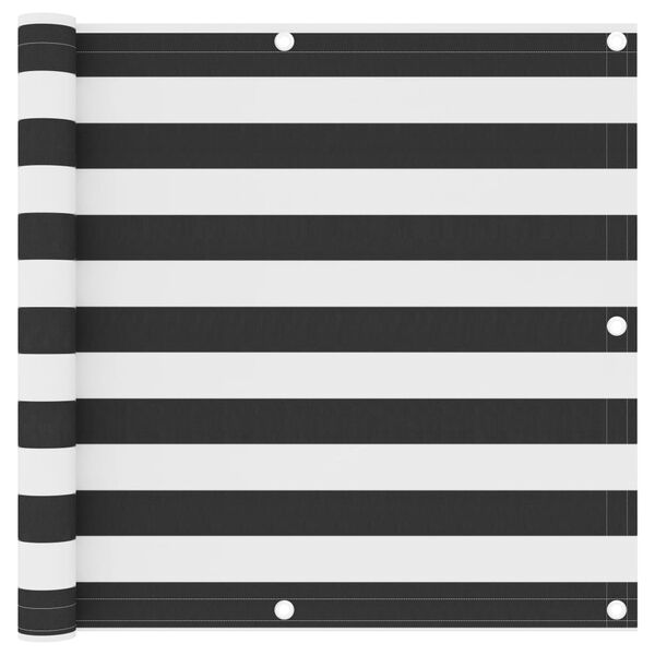 vidaXL Balk&oacute;nov&aacute; z&aacute;stěna antracitov&aacute; a b&iacute;l&aacute; 90x400 cm oxfordsk&aacute; l&aacute;tka