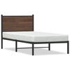vidaXL Kovov&yacute; r&aacute;m postele bez matrace hněd&yacute; dub 75 x 190 cm