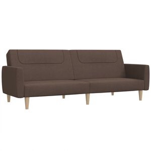 vidaXL 2m&iacute;stn&aacute; rozkl&aacute;dac&iacute; pohovka taupe textil