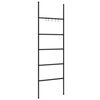 vidaXL Žebř&iacute;k na ručn&iacute;ky s 5 &uacute;rovněmi čern&yacute; 58 x 175 cm železn&yacute;
