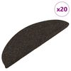 vidaXL Samolepic&iacute; rohože na schody 20 ks Antracit 56x17x3 cm
