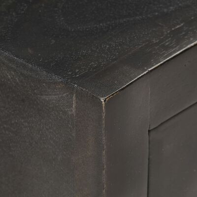 vidaXL Noční stolek černozlatý 40x30x50 cm masivní mangovníkové dřevo