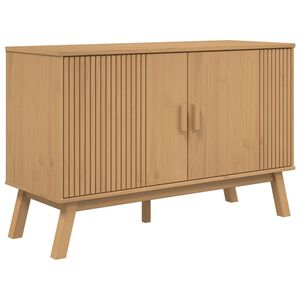 vidaXL Př&iacute;born&iacute;k OLDEN hněd&yacute; 114 x 43 x 73,5 cm masivn&iacute; borov&eacute; dřevo