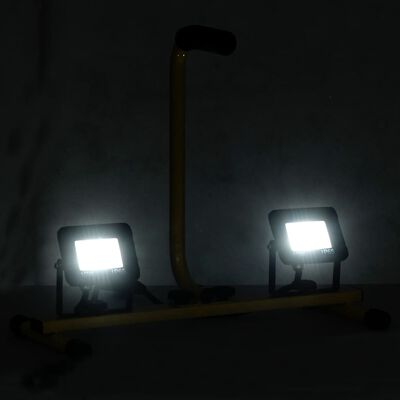 vidaXL LED reflektor s rukojetí 2 x 10 W studené bílé světlo