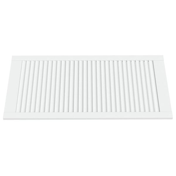 vidaXL Nábytková dvířka lamelový design bílá 99,3 x 49,4 cm borovice