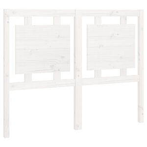 vidaXL Čelo postele b&iacute;l&eacute; 125,5 x 4 x 100 cm masivn&iacute; borovice