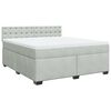 vidaXL Box spring postel s matrac&iacute; světle &scaron;ed&aacute; 180x200 cm samet