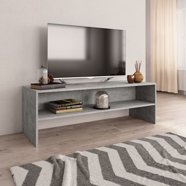 vidaXL TV stolek šedý 120 x 40 x 40 cm kompozitní dřevo