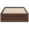 vidaXL R&aacute;m postele se z&aacute;suvkami hněd&yacute; dub 90 x 190 cm kompozitn&iacute; dřevo