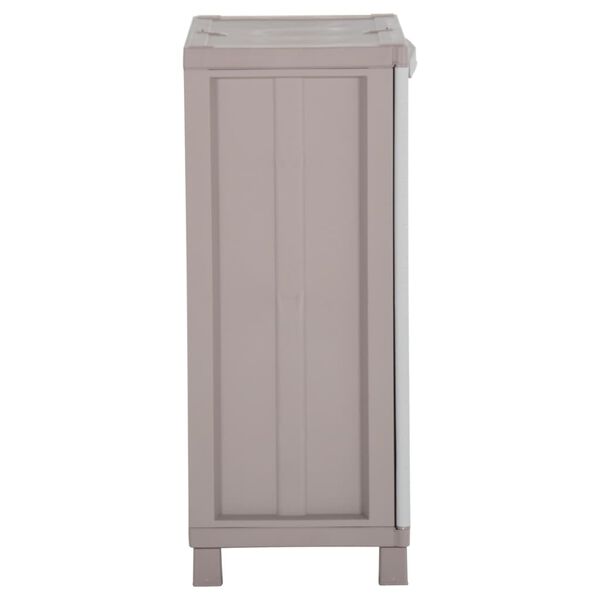 vidaXL &Uacute;ložn&aacute; skř&iacute;ň se 2 dv&iacute;řky 68x37,5x91,5 cm světle &scaron;ed&aacute; a b&eacute;žov&aacute;