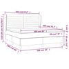 vidaXL Box spring postel s matrac&iacute; tmavě modr&aacute; 160x200 cm samet