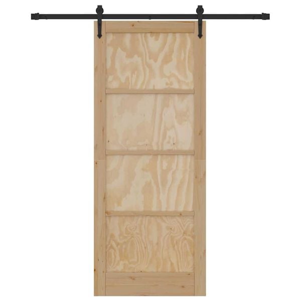 vidaXL Posuvné dveře ORKDAL Hnědá 86 x 211 cm Masivní borové dřevo