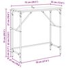 vidaXL Konzolov&yacute; stolek Čern&yacute; dub 75 x 32 x 75 cm kompozitn&iacute; dřevo