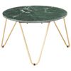 vidaXL Konferenční stolek zelený 65x65x42cm pravý kámen mramorový vzor