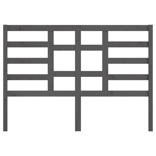 vidaXL Čelo postele &scaron;ed&eacute; 141 x 4 x 104 cm masivn&iacute; borovice